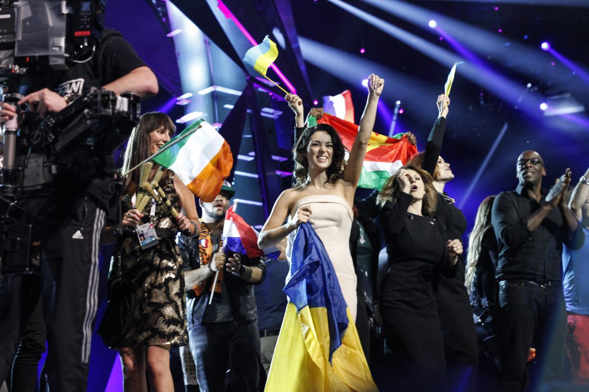 Eurovision Ukraine Zlata Ognevich records Ukrainian national anthem