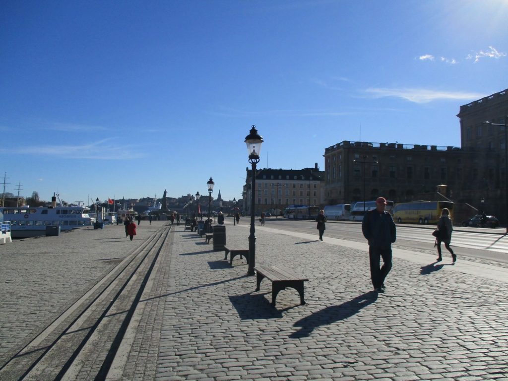 The Waterfront outside the Royal Palace in Stockholm