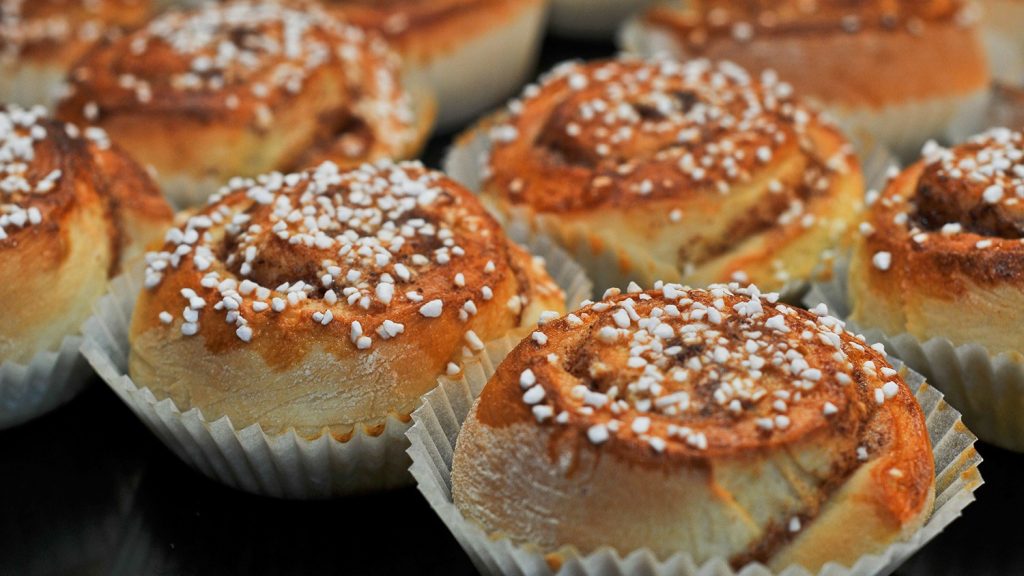 Swedish pastry - Cinnamon buns called Kanelbullar