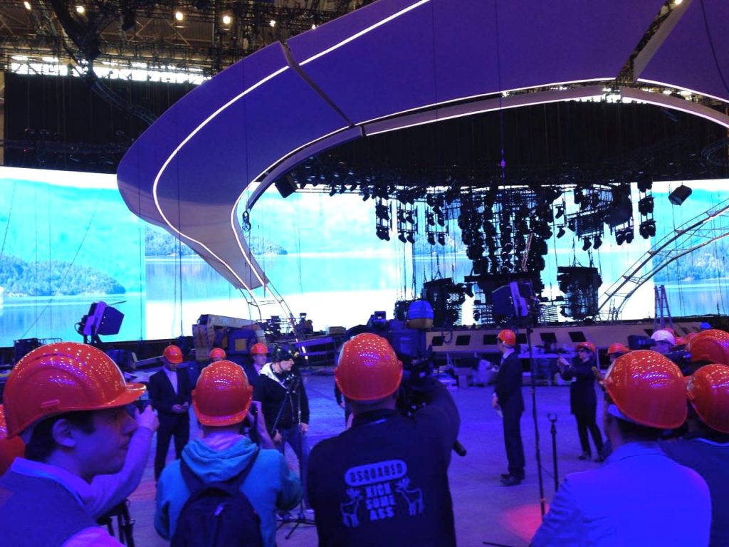 guide Contest stamp Eurovision 2017: Stage construction underway in Kyiv!